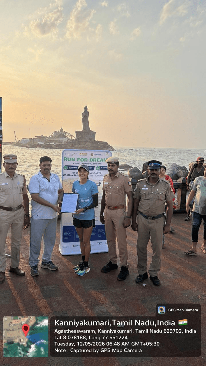 Run for Dreams flagged off from Kanyakumari